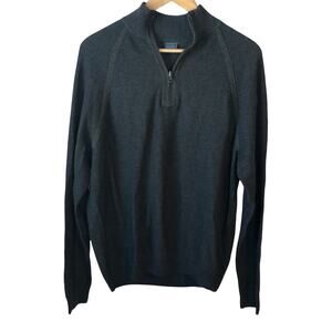 NEW Tailor Vintage Birdseye Reversible Cotton Pullover Men's Sweater Large